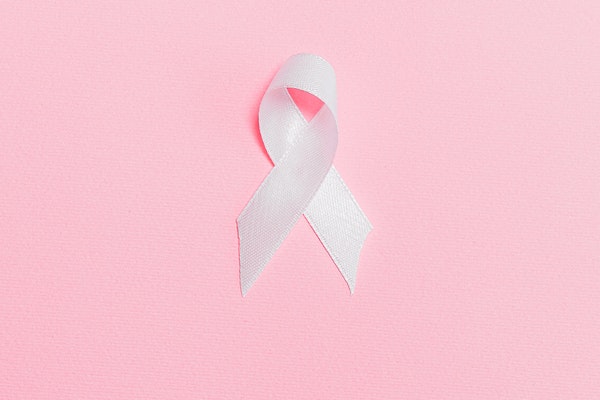 pink ribbon for breast cancer awareness. 